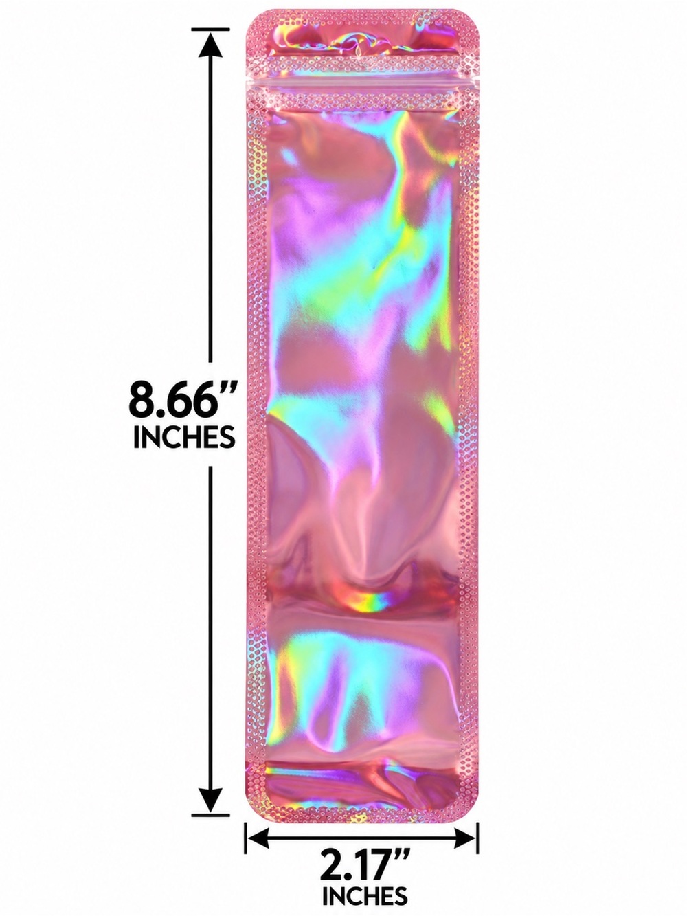 50 Pink Holographic Reusable Dust Proof Packaging Bags For Jewelry and Pens - Picture 2 of 3